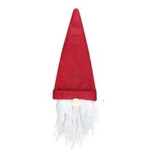Load image into Gallery viewer, Reis of London Red &amp; White Christmas Gonk Gnome Wine Bottle Topper Cover! for Christmas Table Xmas Gift Decorations Party Secret Santa
