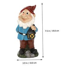 Load image into Gallery viewer, Happyyami Garden Gnomes Statue Resin Dwarf Ornament Resin Decoration for Fairy Garden Home Office Desktop Decor
