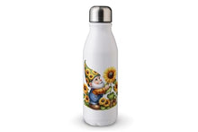 Load image into Gallery viewer, MAXIKIWI - Single Wall Water Drinking Bottle with Screw Cap, Non Insulated Lightweight Aluminium, BPA Free, Leak-Proof - Spring Garden Gnomes Theme 3-500ml
