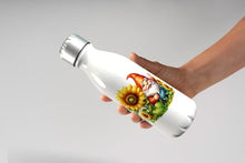 Load image into Gallery viewer, MAXIKIWI - Single Wall Water Drinking Bottle with Screw Cap, Non Insulated Lightweight Aluminium, BPA Free, Leak-Proof - Spring Garden Gnomes Theme 1-500ml
