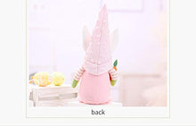 Load image into Gallery viewer, Sly Sippy Easter Gonk Gnomes Ornaments | 2 Pack Easter Rabbit Bunny Plush Doll Toys | Handmade Spring Gonks Gnomes Easter Egg Home Easter Decorations Gifts | Easter Bunny Decorations -Green and Pink
