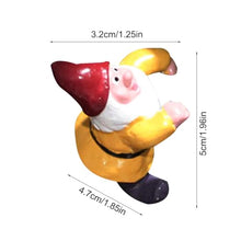 Load image into Gallery viewer, Min GNOME Pot Decorations - 2X Resin Climbing Figurines, Cute Garden GNOME Statues | Fairy Garden Accessories Pots, , Indoor Outdoor Decoration, Small
