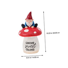 Load image into Gallery viewer, Toddmomy 1pc Creative Resin Gnome Doll Adornment for Garden Decor and Mushroom Landscape Prop for Home and Outdoor Decoration Easy to Install Delicate and Unique
