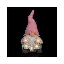Load image into Gallery viewer, Cute Solar Garden Gnome Light Decoration, One Colour Selected At Random LED Waterproof Resin Statue Outdoor Decor Multi-Colour Garden Balcony Decoration
