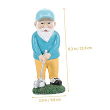 Load image into Gallery viewer, SUPVOX Amusing Golfing Gnome Statue for Outdoor Decor Resin Craft Gnome Realistic Appearance
