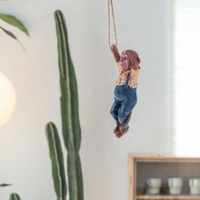 Load image into Gallery viewer, Reccisokz Dwarf Monkey Garden Pendant for Outdoor, Resin Garden Gnomes, Hand Dipient Solar Home Decorative Figurines, Outdoor or Indoor Garden Decor
