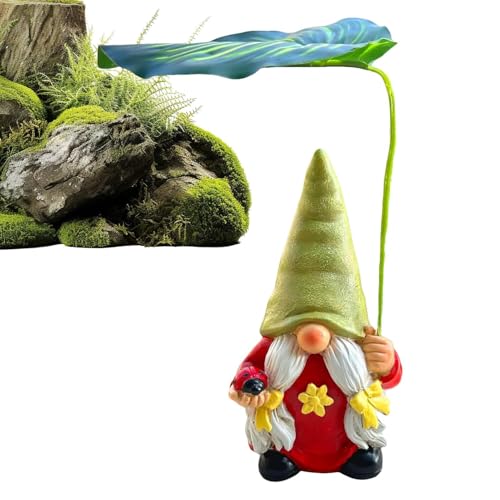 Bexdug Outdoor Gnomes - Outdoor Gnomes Garden Decorations,6.5inch Resin Figurines Naughty Halloween Christmas Landscaping Indoor Pond Pool Patio Porch Flowerbed Beach