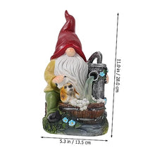 Load image into Gallery viewer, Happyyami 1pc Solar Gnome Light Garden Gnome Ornament Lamp Dog Themed Outdoor Decor for Lawn and Backyard Unique Design for Home Decoration
