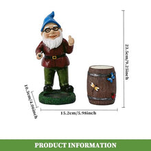 Load image into Gallery viewer, Csafyrt Garden Gnomes Drum Playing Funny Garden Gnomes Luminous Vivid Resin Gnome Gifts Cute Vibrant 9.25in Gnome Decor for Yard Garden Outdoor
