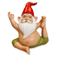 Load image into Gallery viewer, synxzen Funny Yoga Garden Gnome - 17 cm Garden Gnome Decoration, Meditation Gnome Figure for Indoor and Outdoor Use, Unique Gift for Women, Men, Garden Lovers &amp; Yoga Enthusiasts
