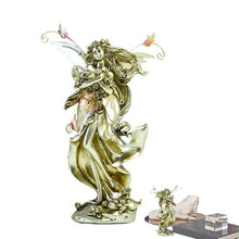 Load image into Gallery viewer, kivrimlarv Garden Fairy Figurines - Fairy Statue Miniature Figurines - Fairy Statue Miniature, Flower Fairy Miniature Decoration for Courtyard
