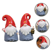 Load image into Gallery viewer, Happyyami 2pcs Adorable Dwarf Gnome Decor Moss Gnome Garden Ornaments Lightweight Easy to Move for Indoor Outdoor Use
