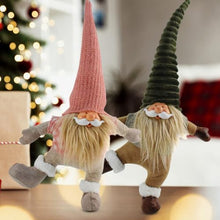 Load image into Gallery viewer, Single Footed Gnomes Figurine Standing Dolls Handmade Santa Dwarf Statue Ornament Christmas Home And Garden Decoration Indoor Outdoor Gnomes

