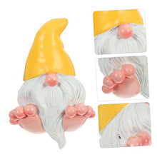 Load image into Gallery viewer, Ciieeo Naughty Garden Gnome Statue Large Feet Creative Resin Gnome Figurine for Outdoor Decor Unique Home Decoration for Garden Patio and Indoor Spaces
