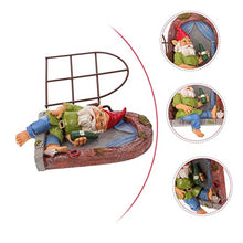 Load image into Gallery viewer, Cabilock 1pc Creative Gnome Statue Hanging Craft Adorable Drinking Dwarf Decor for Indoor and Outdoor Garden Lightweight Tree Ornament for Patio Lawn Decoration
