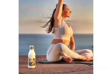 Load image into Gallery viewer, MAXIKIWI - Single Wall Water Drinking Bottle with Screw Cap, Non Insulated Lightweight Aluminium, BPA Free, Leak-Proof - Spring Garden Gnomes Theme 3-500ml
