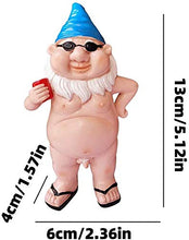 Load image into Gallery viewer, Garden Gnome, Statue Peeing Gnome, Naughty Garden Gnome, Funny Naked Gnome, Resin Garden Gnomes, Male Female Nude Gnomes Goblin-Art Decoration, Lawn Ornaments Indoor or Outdoor Garden Ornament (man)
