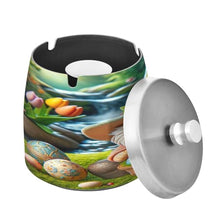 Load image into Gallery viewer, Easter Cute Gnome Cigarette Butt Collector, Covered Ashtray with Lid, Home Ash Tray
