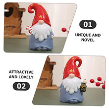 Load image into Gallery viewer, Happyyami 2pcs Adorable Dwarf Gnome Decor Moss Gnome Garden Ornaments Lightweight Easy to Move for Indoor Outdoor Use
