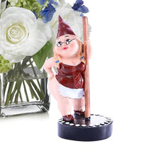 Load image into Gallery viewer, maxal Funny Garden Gnome Statue Dancing Gnome Garden Statue Long Lasting Creative Decoration Spring Garden Statue for Patio, Lawn, Garden, Yard, Art
