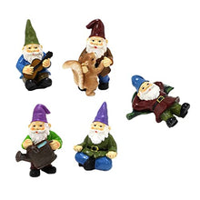 Load image into Gallery viewer, Cabilock 6pcs Unique Resin Gnome Statue Ornament Garden Decor for Gnomes Garden Ornaments Fun Outdoor Flower Pots
