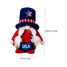 Load image into Gallery viewer, Cabilock Independence Day Gnome Doll for Home Decor Festival Accessory for Celebrations Cute Adornment for Parties Cozy Atmosphere Creation for Desktops and Porches
