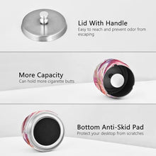 Load image into Gallery viewer, Pink Gnome Ashtray, Ashtray with Lid Smell Proof, Home Ashtrays Snub out
