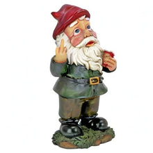 Load image into Gallery viewer, Design Toscano QL1530771 Foul Finger Tipsy Tim Gnome, Full Color Realistic
