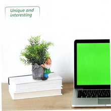 Load image into Gallery viewer, SUPVOX Creative Fairy Gnome Resin Flower Pot Planter for Indoor and Outdoor Use Compact Decorative Succulent Container with Playful Garden Statue for Desks Shelves and Windowsills
