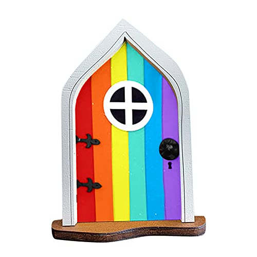 Mllkcao Garden Ornaments Outdoor Sale Large Rainbow Color Door and Window Pendant Crafts Outdoor Outdoor Courtyard Garden Tree Decoration