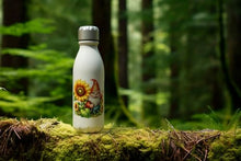Load image into Gallery viewer, MAXIKIWI - Single Wall Water Drinking Bottle with Screw Cap, Non Insulated Lightweight Aluminium, BPA Free, Leak-Proof - Spring Garden Gnomes Theme 1-500ml
