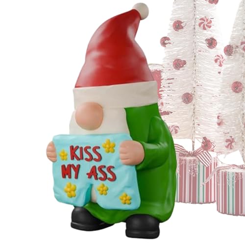 Christmas Gnomes Decorations, Naughty Christmas Dwarf, Gnomes Garden Decor, Cute Christmas Garden Gnomes, Gnomes Garden Decor, Halloween Garden Gnomes, Resin For Indoor