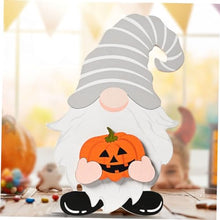 Load image into Gallery viewer, OUNONA 1set Wooden Gnome Decor Removable Accessories for Christmas Halloween Independence Day Desktop Ornament for Home Bar and Restaurant
