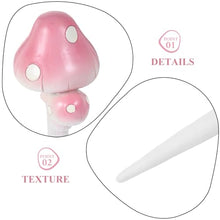 Load image into Gallery viewer, Happyyami Garden Glowing Resin Mushroom Stake Outdoor Decor for Lawns Flower Pots Miniature Landscapes Lifelike Garden Mushroom Ornament for Patios Front Porches
