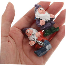 Load image into Gallery viewer, Cabilock Creative Resin Gnome Doll Set Unique Outdoor Garden Adornment Lifelike Dwarf Figurines for Home Patio and Lawn Decoration Resin Craftsmanship for Long-lasting Use
