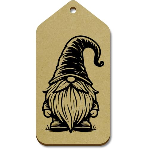 10 x Large 'Gonk Gnome' Wooden Gift Tags (TG00135360)