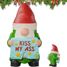 Load image into Gallery viewer, Gnome Statues, Cute Garden Decor, Naughty Gnome Statue, Halloween Garden Gnomes, Cute Resin Gnome Statues Naughty Garden Gnome Decor for Holiday Decor, 0.67x0.79x1.38in
