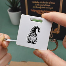 Load image into Gallery viewer, Azeeda &#39;Gonk Gnome&#39; Keyring Tape Measure/Spirit Level Tool (KM00040658)
