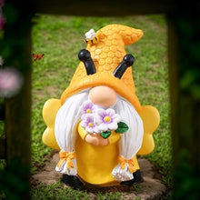 Load image into Gallery viewer, ZXDTVFGN Bee Spring Gnome Decorations - Gnome Statue Decorations | Honey Bee Gnomes Decor for Outdoor Garden
