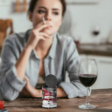 Load image into Gallery viewer, Winter Cute Gnome Snowman Smoke Ash Container Smokeless Travel Ashtray with Lid Portable Ashtray for Car, Covered Ashtray
