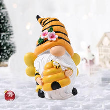 Load image into Gallery viewer, ZXDTVFGN Bee Spring Gnome Decorations - Gnome Statue Decorations | Honey Bee Gnomes Decor for Outdoor Garden

