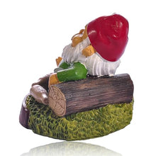 Load image into Gallery viewer, MOOCOCO Funny Garden Gnome Statue, Naughty Gnomes Statues Figurines for Outdoor Lawn &amp; Yard Home Decorations, Gnomes Figurine Sculpture Resin Ornaments (W10)
