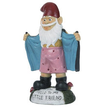Load image into Gallery viewer, Statues, Sexy Gnome Statues, 5.9 Inch Resin Funny Garden Gnomes, Full Color Say Hello to My Little Friend, Reusable Naughty Gnomes, For Gnome Lovers Lawn Yard Porch, Black
