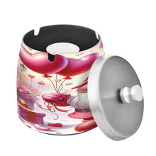 Load image into Gallery viewer, Pink Gnome Ashtray, Ashtray with Lid Smell Proof, Home Ashtrays Snub out
