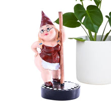 Load image into Gallery viewer, maxal Funny Garden Gnome Statue Dancing Gnome Garden Statue Long Lasting Creative Decoration Spring Garden Statue for Patio, Lawn, Garden, Yard, Art
