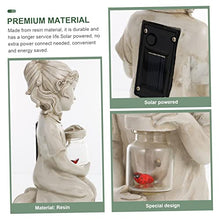 Load image into Gallery viewer, SUPVOX Lawn Solar Light Lovely Resin Human Doll Shaped Garden Statue with Solar Powered LED Decorative Outdoor Ornament for Patio and Pathway Lighting
