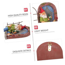 Load image into Gallery viewer, OUNONA 1pc Solar Garden Gnome Adornment Gnome Doll Landscape Ornament Outdoor
