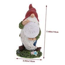 Load image into Gallery viewer, Happyyami 1pc Delicate Solar Gnome Light Charming Gnome Figurine for Garden Solar-powered Outdoor Illumination Create Romantic Atmosphere Your
