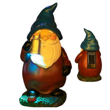 Load image into Gallery viewer, Solar Gnome,Garden Gnomes Outdoor | Waterproof with Light Decor Sculptures Funny Ornaments for Patio Spring Fall Halloween Backyard Front
