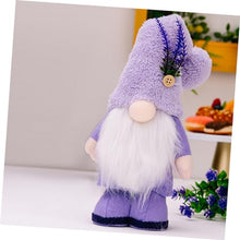 Load image into Gallery viewer, Ciieeo Gnome Doll Ornament Gnome Table Decor Lavender Home Decor Garden Present
